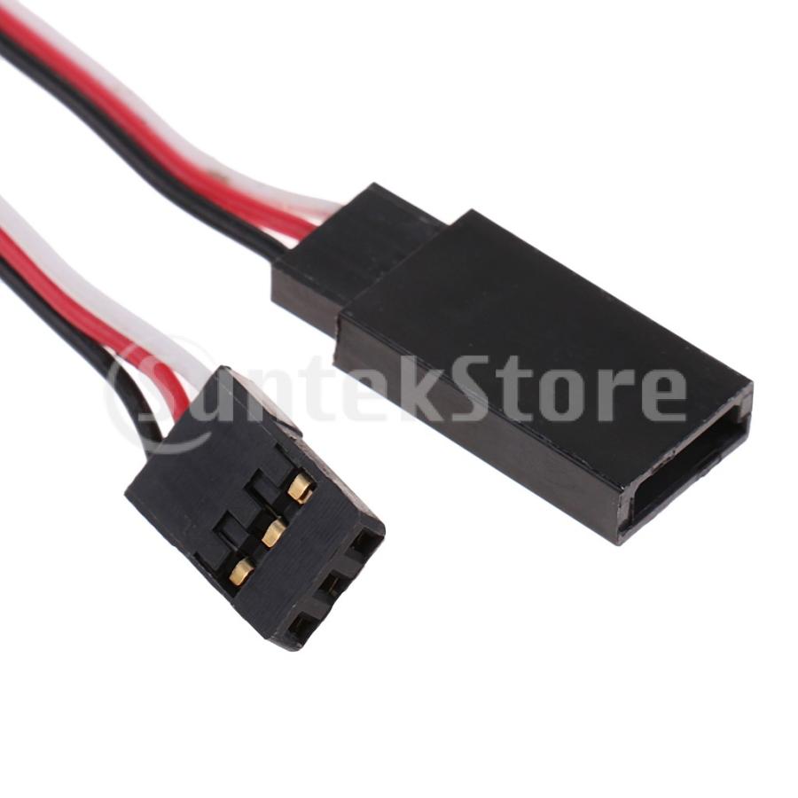 RC JRサーボ用4本Y-ハーネスケーブルラインオスメスコネクタ : STK