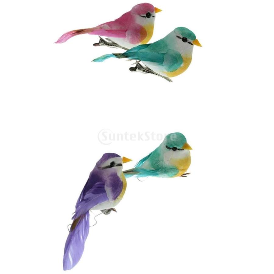 人工鳥 高質感 人工羽 鳥 モデル 実物そっくり 部屋 装飾 庭 飾り 写真 小道具 素敵 4個入り 長持ち Stkショップ 通販 Yahoo ショッピング