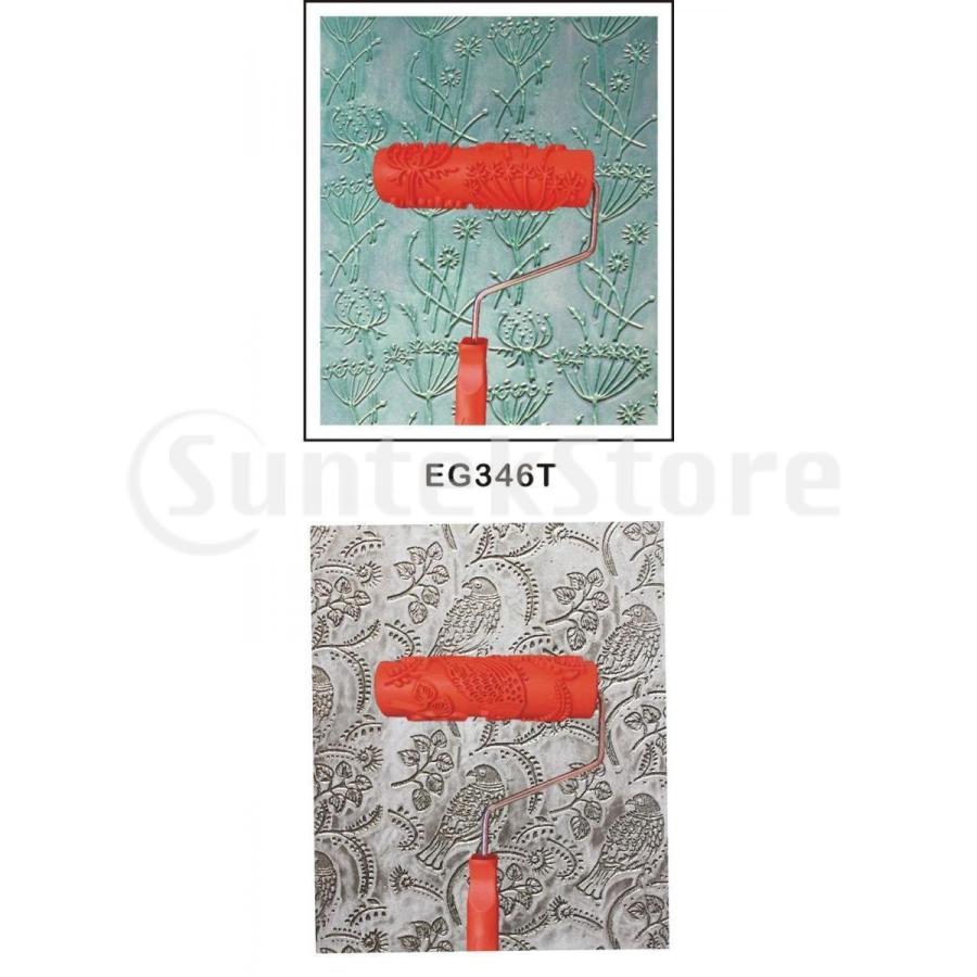 2x塗装ペイントローラーブラシウォール装飾アートスキンdiyハンドツール Stkショップ 通販 Yahoo ショッピング