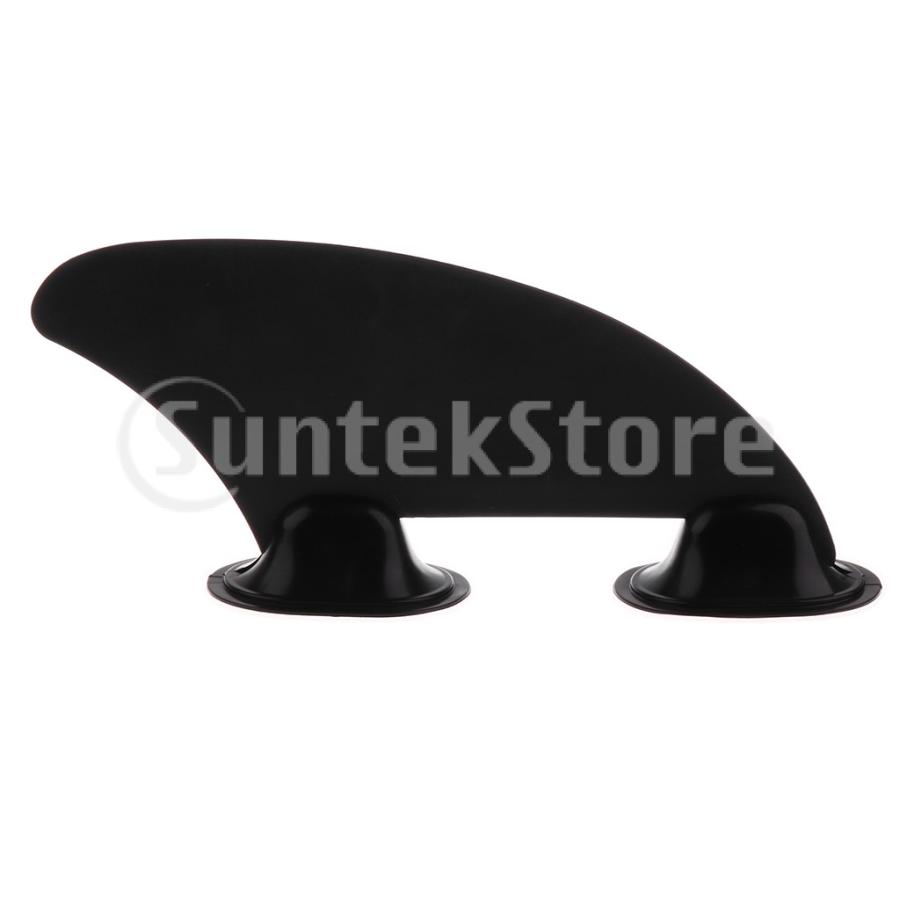 インフレータブルカヤックボートのフィン取り付けポイントを追跡する2個のブラックカヤックスケグ