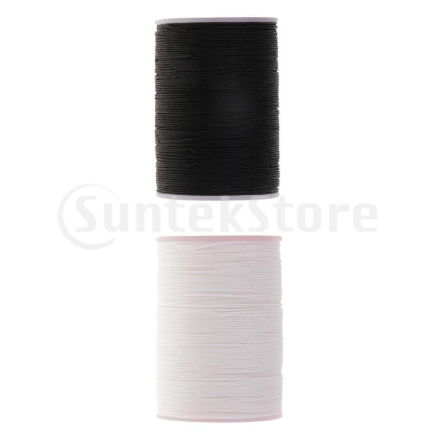 ワックスコード ワックスロープ ワックススレッド ワックスひも 黒 白 0 5mm Diy クラフト 2ピース入り Stkショップ 通販 Yahoo ショッピング
