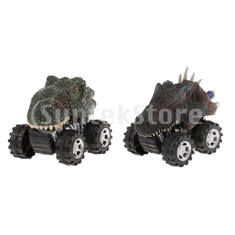 引き戻す車玩具 恐竜フィギュアおもちゃ 子供おもちゃ ティラノサウルス形車モデル 2ピース入り Stkショップ 通販 Yahoo ショッピング