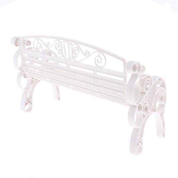 ミニチュア 椅子 パークベンチ モデル 1/6スケール ドールハウス