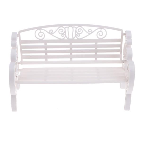 ミニチュア 椅子 パークベンチ モデル 1/6スケール ドールハウス