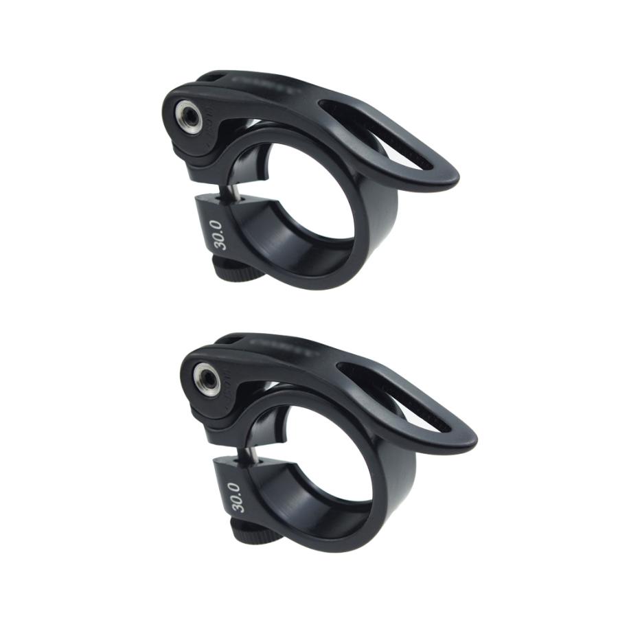 2ピース/個バイクシートポストクランプ30mmアルミニウム合金シート