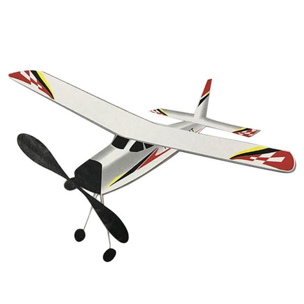 2個/個の弾性動力飛行機モデル屋外フラインググライダー飛行機機