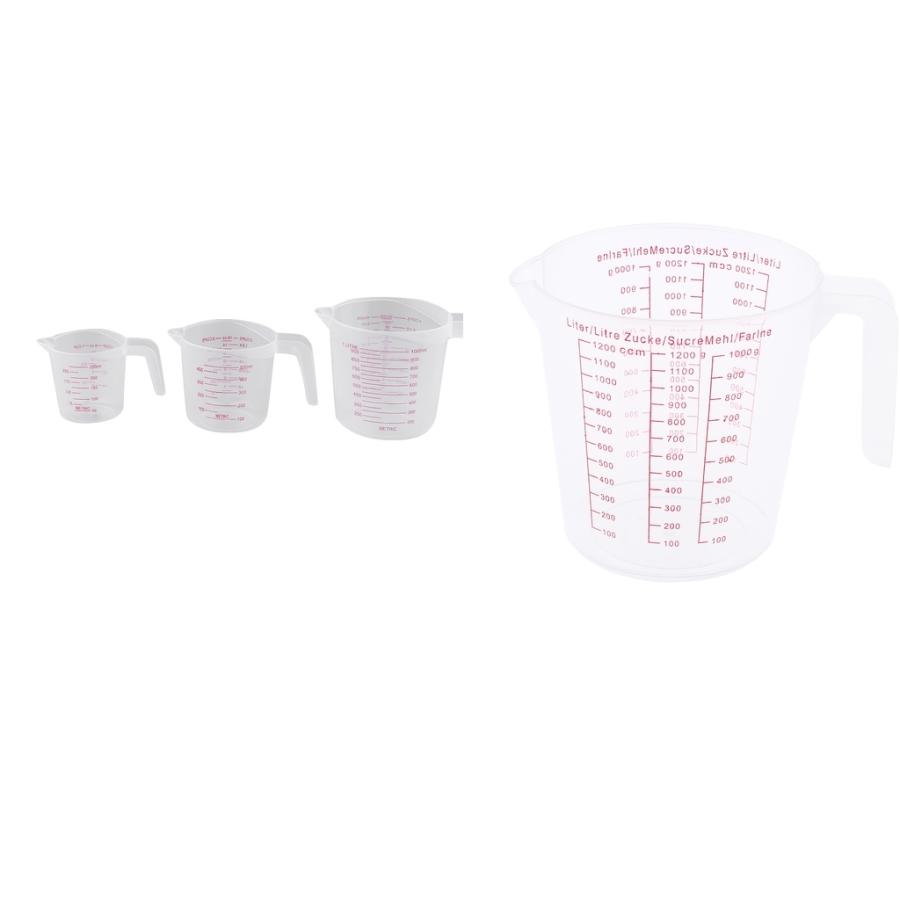 4ピース 個キッチン用品透明計量カップ250 500 1000 10ml目盛り付きカップ ディズニープリンセスのベビーグッズも大集合