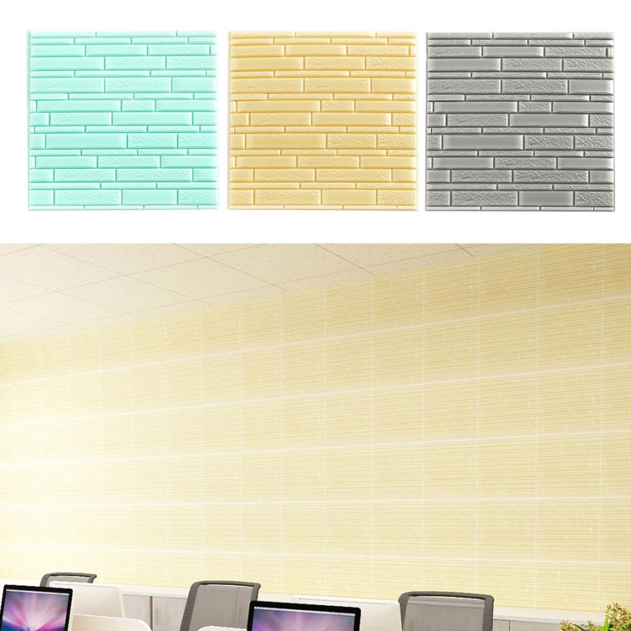 3ピース 個PEフォーム3Dのどのレンガの壁のタイルの自己接着壁紙パネルシート 予約 【62%OFF!】