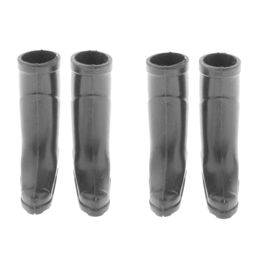 2ペア1 12ドールハウスミニチュアプラスチックレインブーツシューズホームガーデンブラック 格安販売中