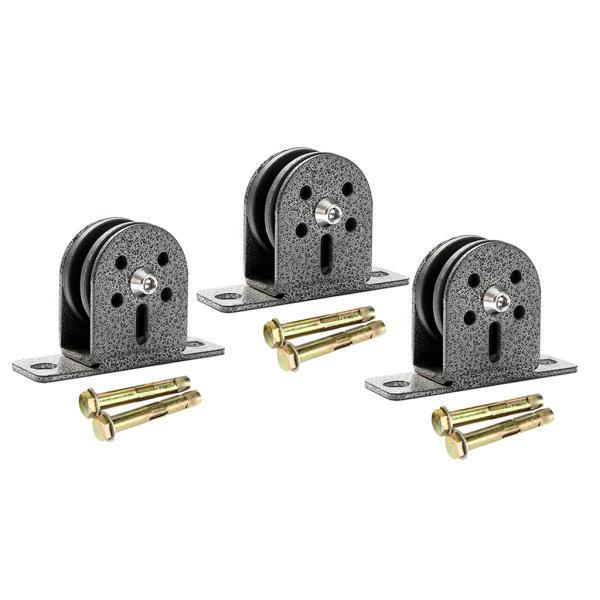 激安直営店 3ピース 個高強度固定プーリーブロックケーブルマシンdiyフィッティングセットアップ荷重300kg