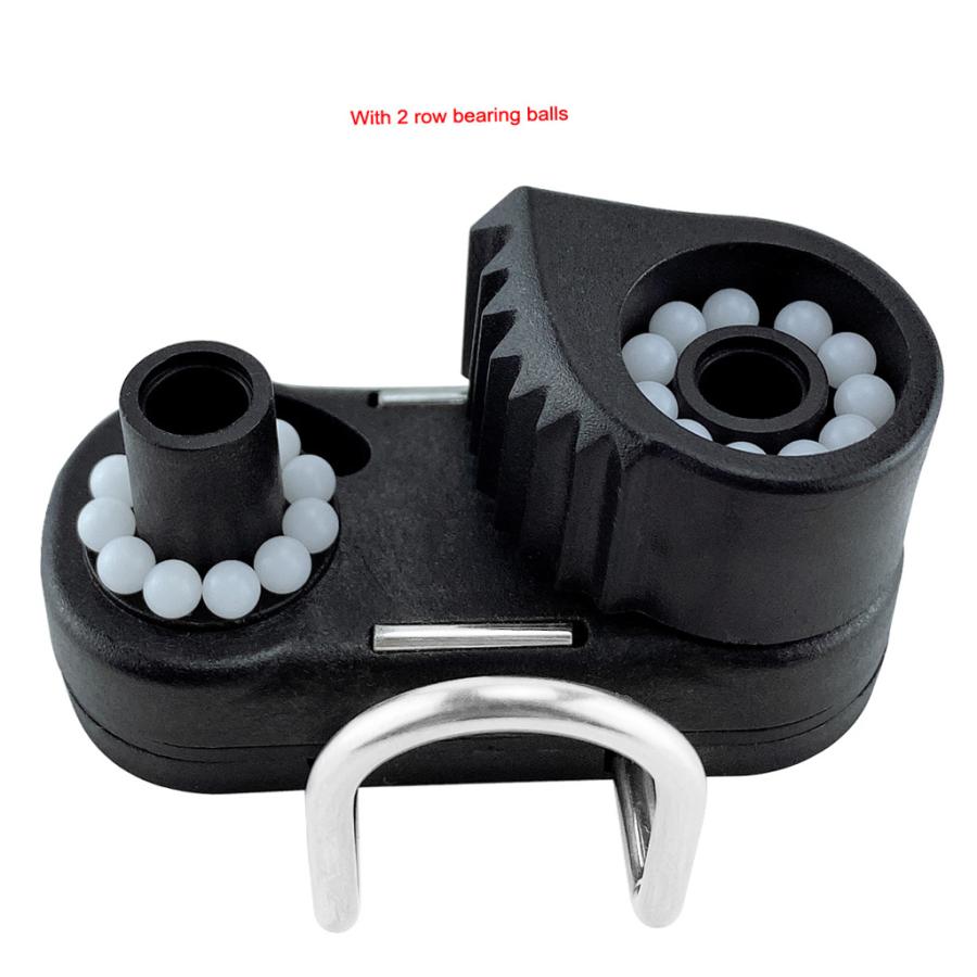 最大67 Offクーポン 6xアルミニウムヨット2列ボールベアリングカムクリート リーディングリング付き ブラック Wantannas Go Id
