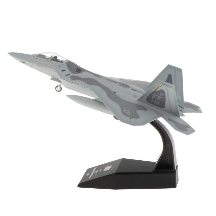 2個セット1/100スケール軍用機F-22戦闘機ダイキャストモデル : STK