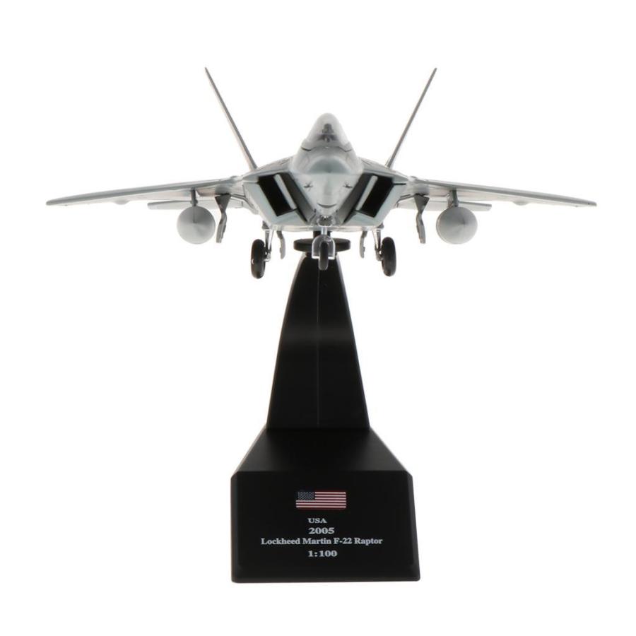 2個セット1/100スケール軍用機F-22戦闘機ダイキャストモデル