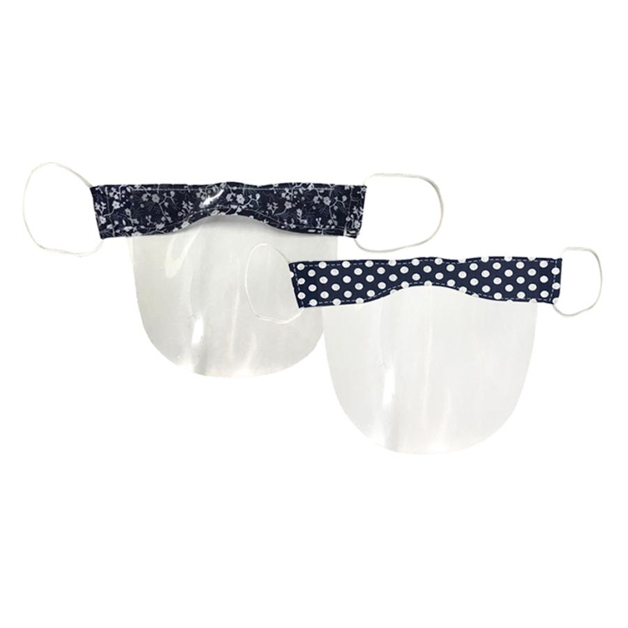 2xミニ再利用可能フェイスカバーシールド安全口シールドフラワー1 ポルカドット 最大61 オフ