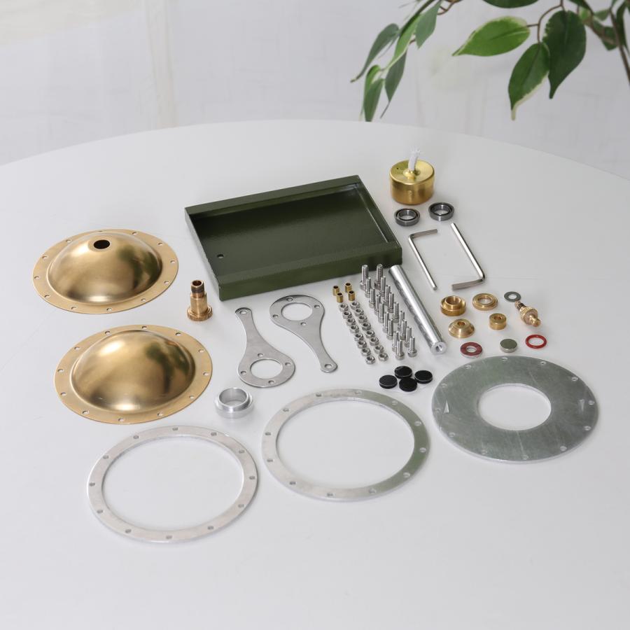 3xミニチュアUFOスピン熱風蒸気エンモデル工学教育玩具キット 