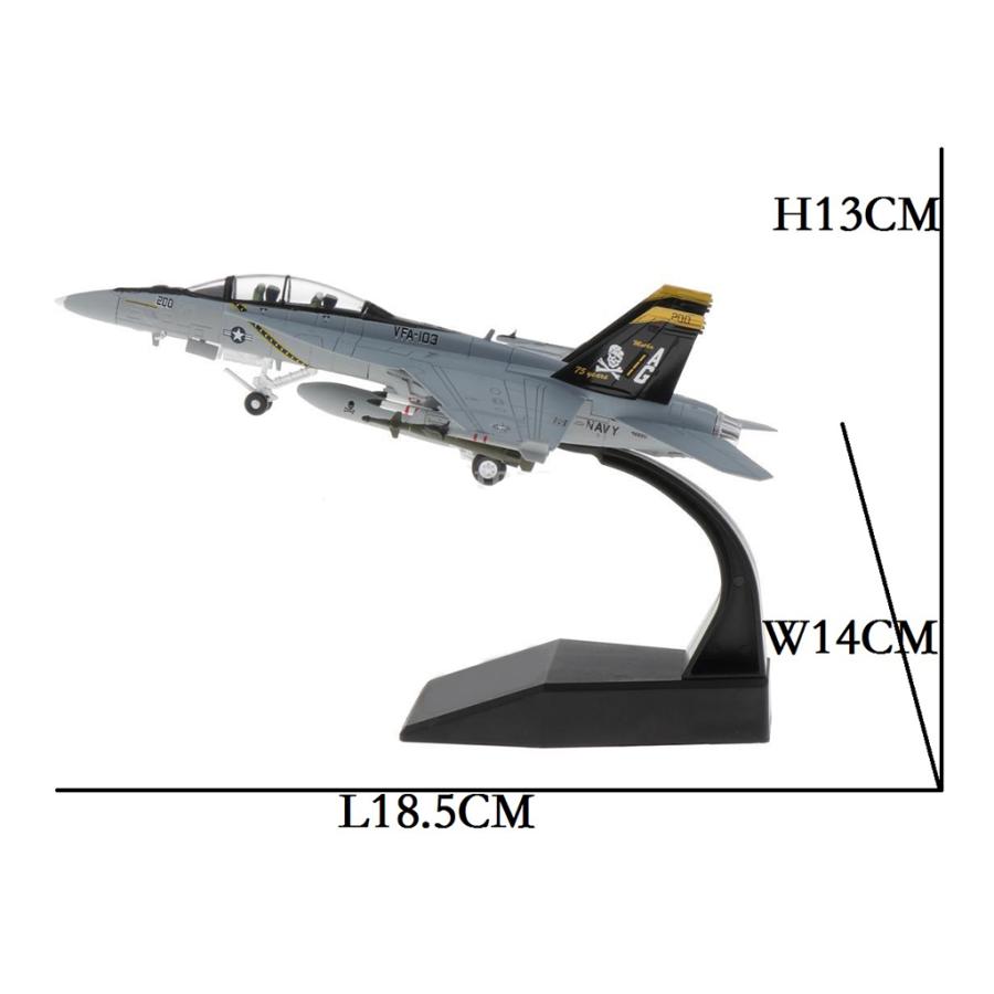2x 1/100 F / A-18攻撃機+1:72スピットファイア戦闘機の金属モデルの