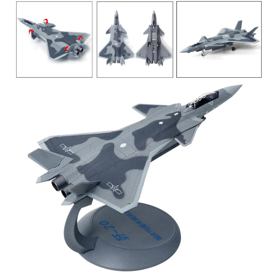 中国J-20ステルス戦闘機航空機1/144スケールモデル航空玩具装飾