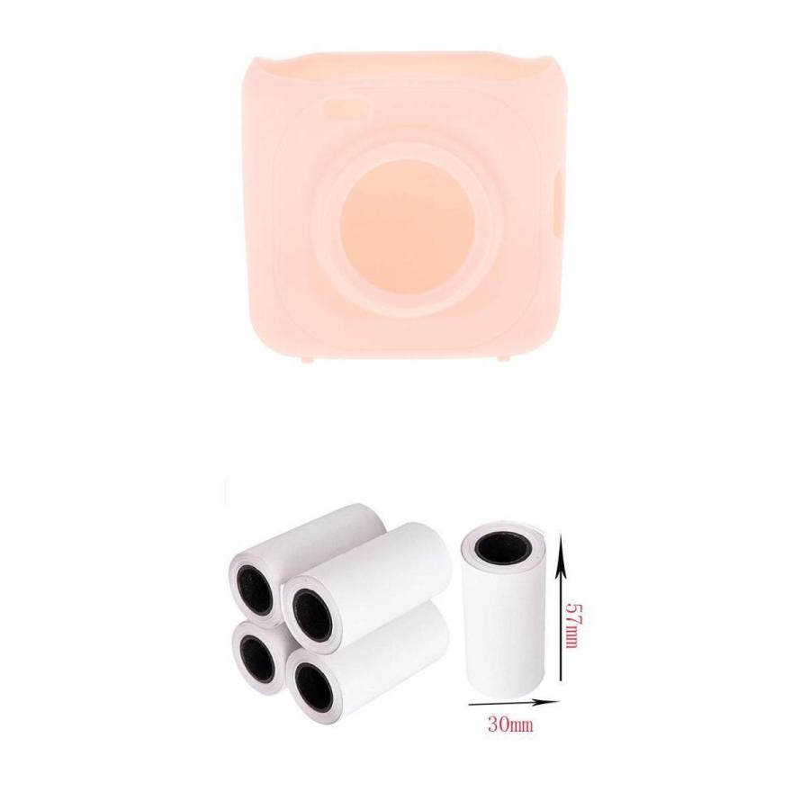 スリムサーマルプリンタープロテクターカバートラベル防塵防傷ピンク 2 24x1 18inビル紙バーコードbluetoothポータブルプリンター用感熱 い出のひと時に とびきりのおしゃれを