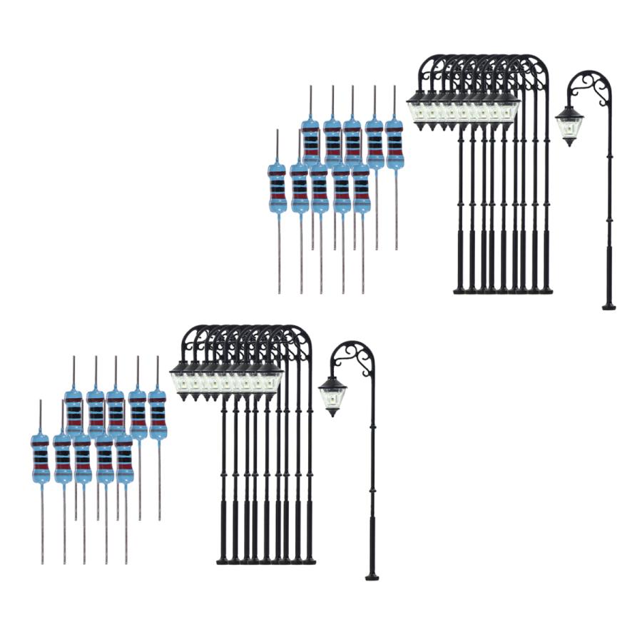 卸し売り購入 個モデル鉄道模型モデル街路灯ledランプポストhoレイアウト Wantannas Go Id