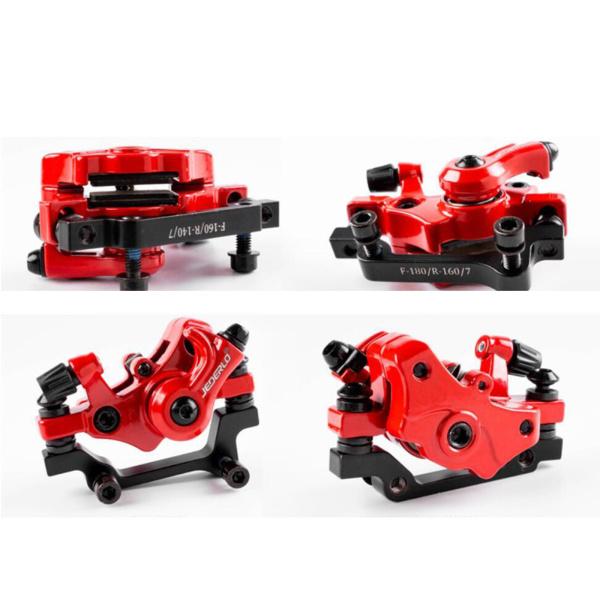 2x ソリッド バイク ディスク ブレーキ キャリパー R160/F180 ローター