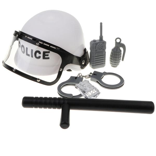 2xChildrenふりプレイゲームおもちゃ警察官ロールプレイコスプレセット6個|stk-shop|02