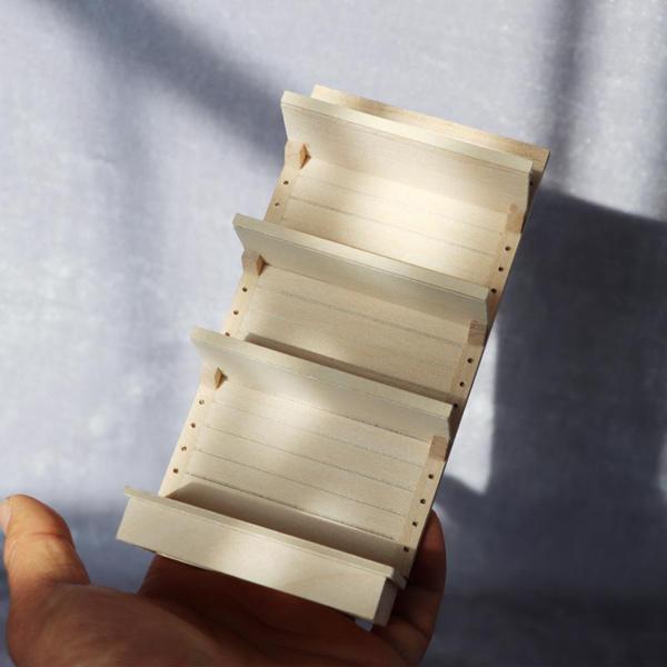 2x1：12ドールハウス家具ミニチュア収納ラック棚スタンドホルダーDIY