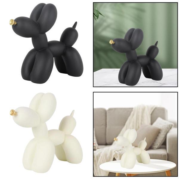 1398円 22秋冬新作 バルーンドッグ スタチュー 子犬 置物 アート スカルプチャー 家の装飾 家具 ブラック バルーン犬の像 子犬の置物