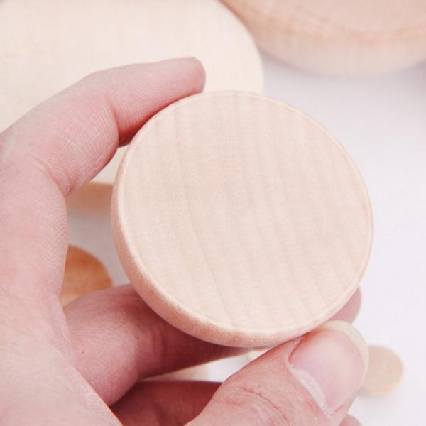2x50pcsウッドハーフスプリットボール半球ハーフクラフトボールキッズDIYプロジェクト1cm|stk-shop|06