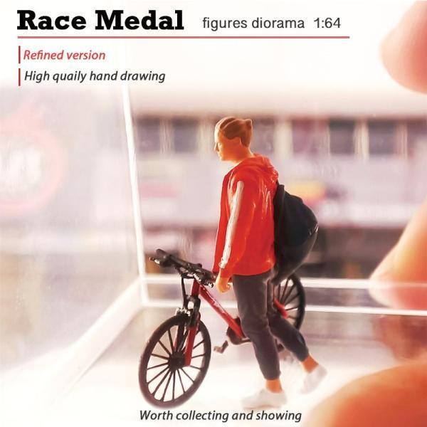 3点1:64ミニ自転車シーンモデルマウンテンバイクジオラマSスケール 