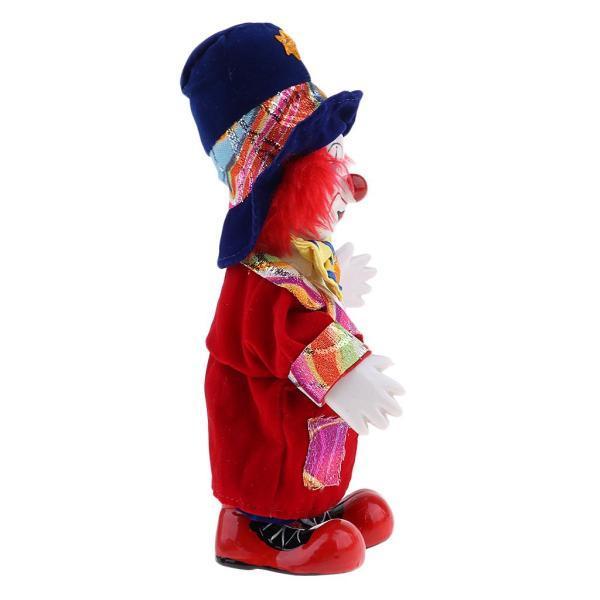 2x磁器ハーレクイン道化師人形おかしいピエロシリーズおもちゃキッズ