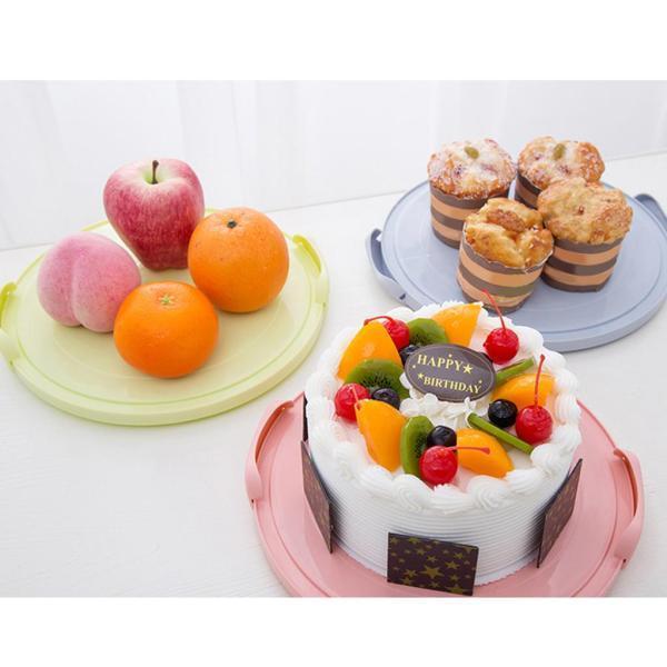4ピースプラスチックケーキボックスラウンドケーキ収納キャリア