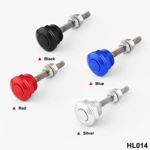 16x22mmプッシュボタンクイックリリースボンネットフードピンロックラッチユニバーサルブラック|stk-shop|03