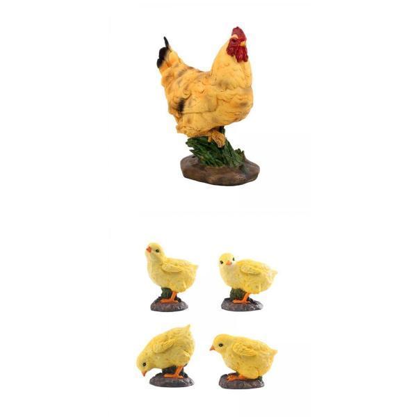 シミュレーション庭の彫像ひよこ彫刻パティオの装飾のための動物の置物小さな鶏+パティオの装飾のためのシミュレーションガーデンスタチューひよこ彫  限定価格セール