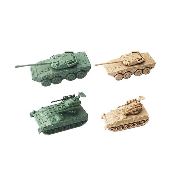 2x4D 1:144 スケール戦車モデルキット子供のための装甲車両教育玩具