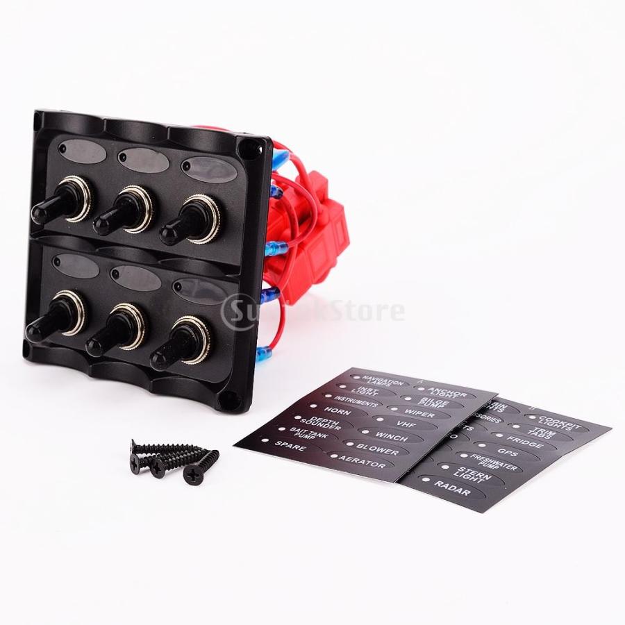 12 24v 車のパネルスイッチ 防水 6ギャング 電動 Ledトグルスイッチパネル ボート トラック バス Rv車適用 Stkショップ 通販 Yahoo ショッピング