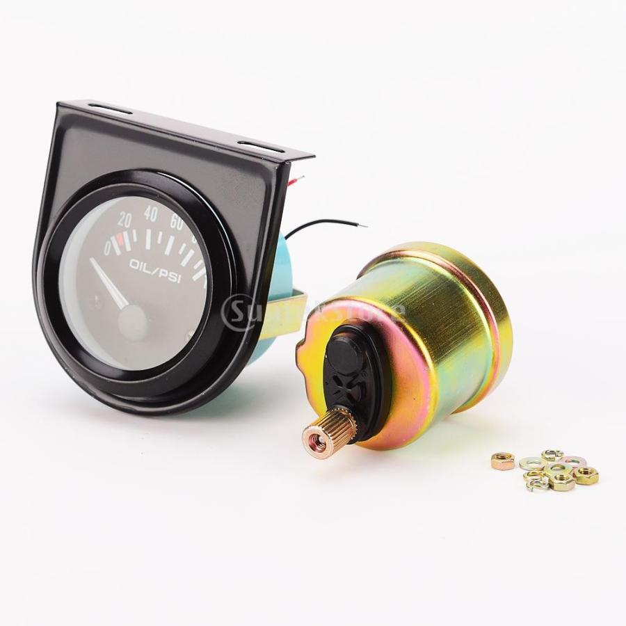 12V オートバイ 車用 52mm デジタル電気油圧計 インジケーター タコ