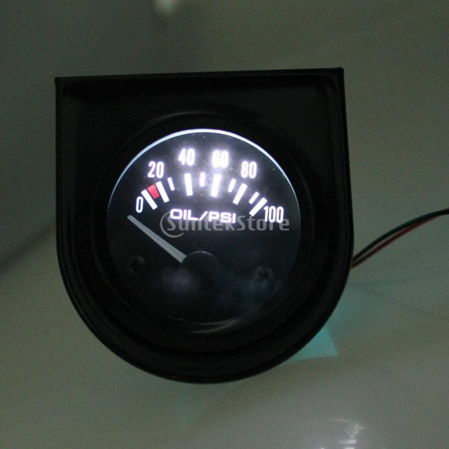 12V オートバイ 車用 52mm デジタル電気油圧計 インジケーター タコ