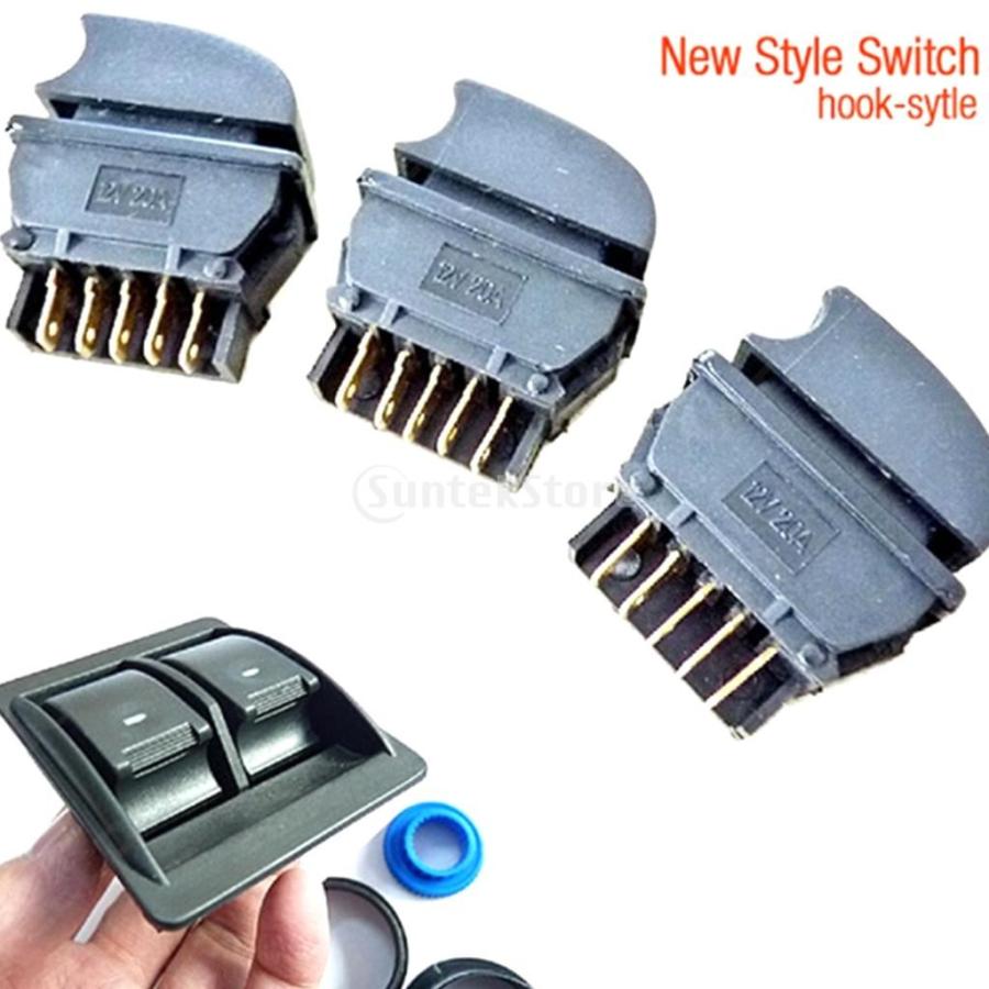 交換 1セット 汎用 車 パワーウィンドウ 3pcs スイッチ ホルダー