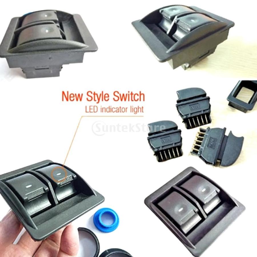 交換 1セット 汎用 車 パワーウィンドウ 3pcs スイッチ ホルダー