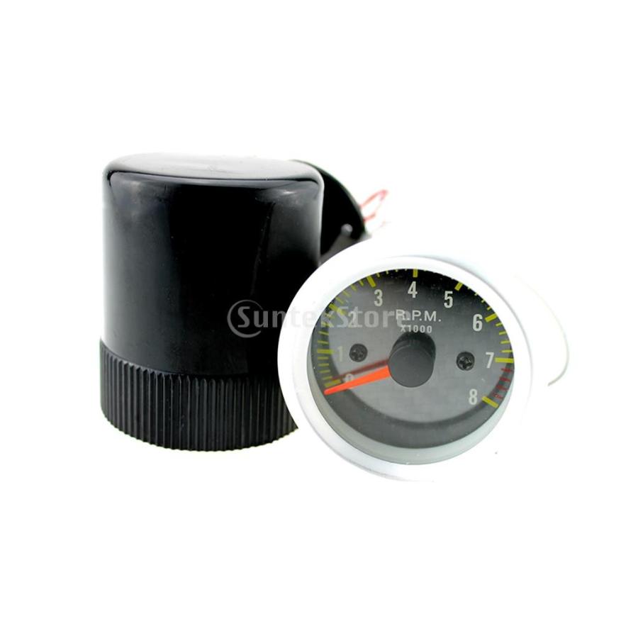 52mm LED タコ タコメータ 0-8000 rpm 12Vガソリン車適用 交換
