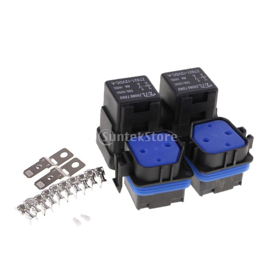 12V 40A 4 Pin リレー リレーホルダー ソケット ターミナル付き 52011182STKショップ 通販 Yahoo
