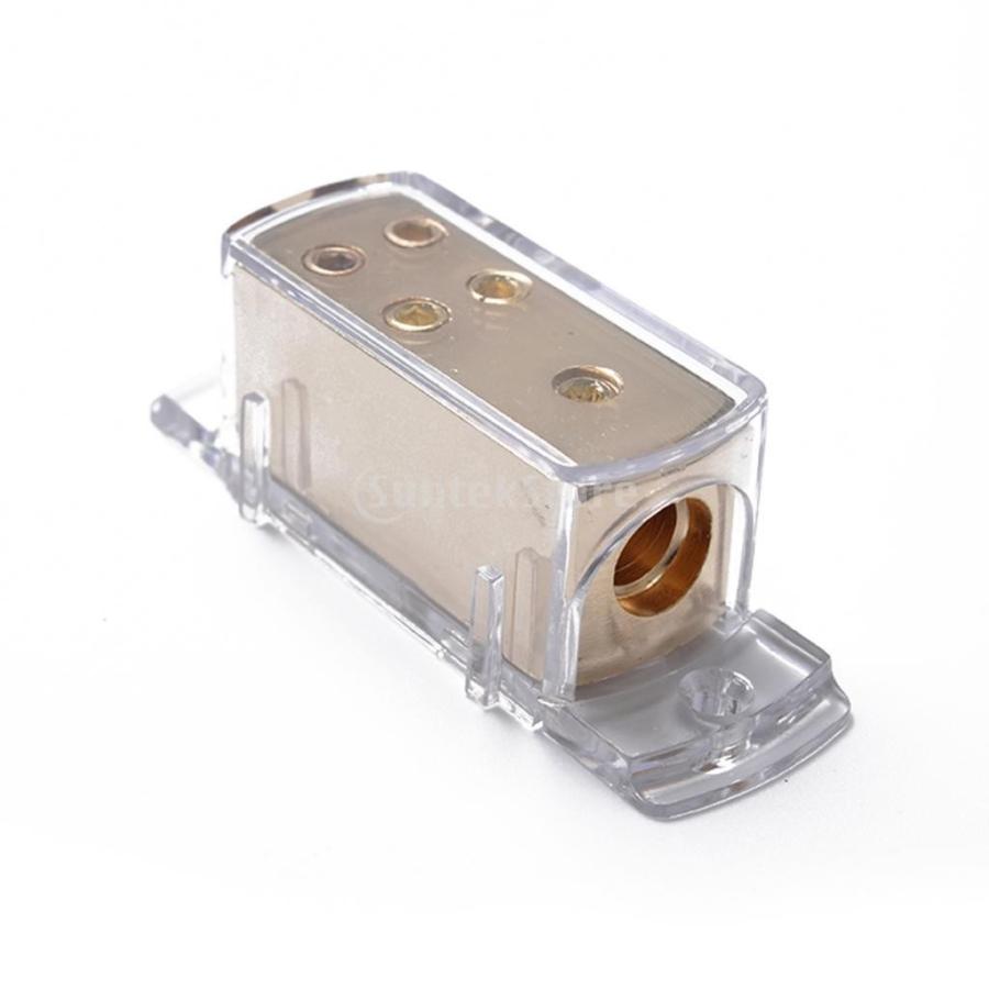 4-ウェイ 1X 4AWG 4X 8AWG 出力/アースケーブル スプリッタ 分配ブロック|stk-shop|05