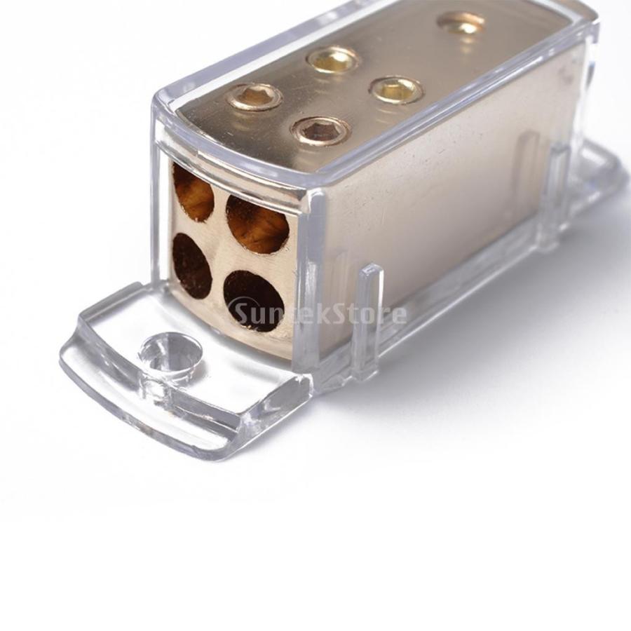 4-ウェイ 1X 4AWG 4X 8AWG 出力/アースケーブル スプリッタ 分配ブロック|stk-shop|06