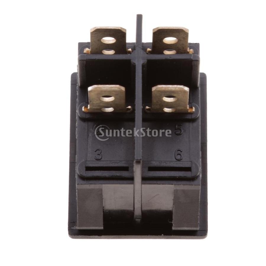 20A/250V 4ピン 2ポジション オン/オフ トラック用 ロッカースイッチ 2