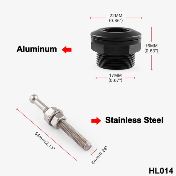 22 mmプッシュボタンクイックリリースボンネットフードピンロック