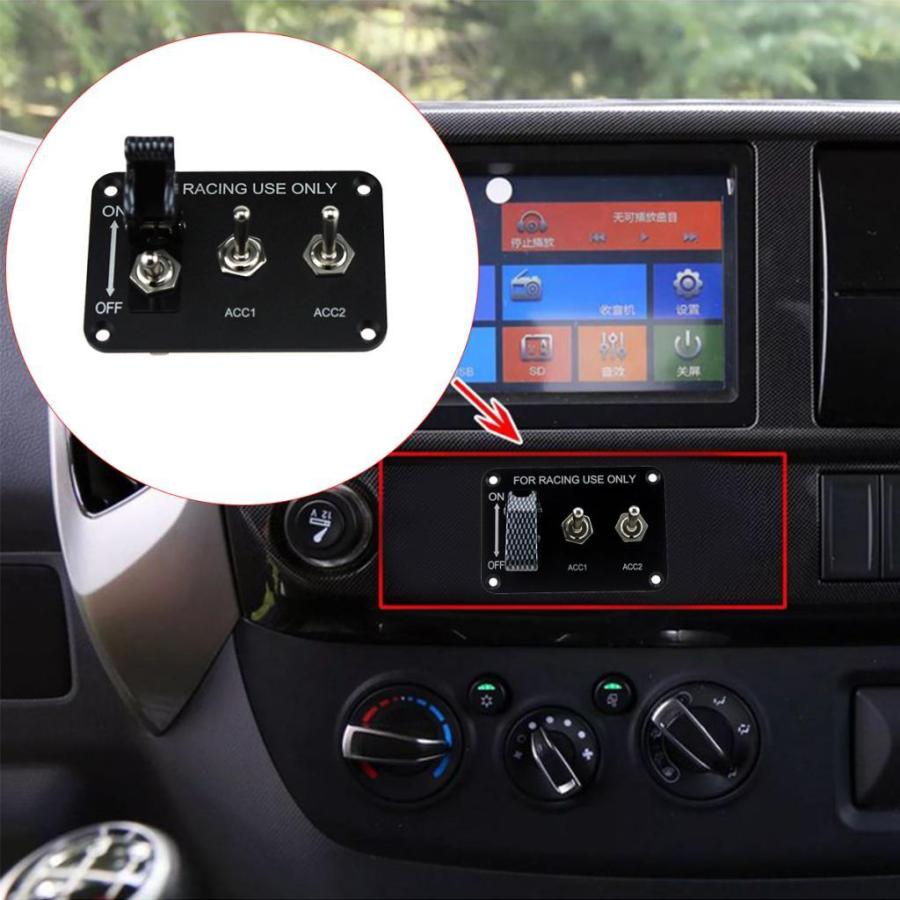車 Spstトグルスイッチコントロール パネル 12v a 3ギャング 炭素繊維 アルミニウム合金 プラスチック Stkショップ 通販 Yahoo ショッピング