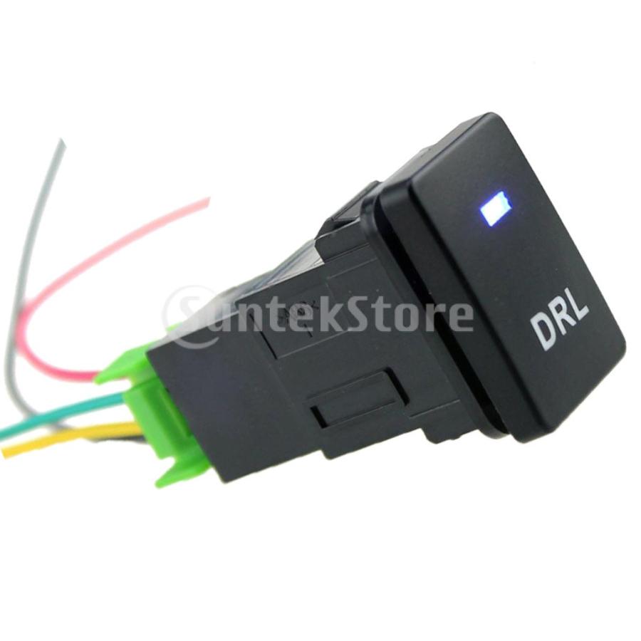 昼間走行灯 DRL コントローラ スイッチ 電源ライト トヨタ カムリのための 4極プッシュボタンスイッチ|stk-shop|07