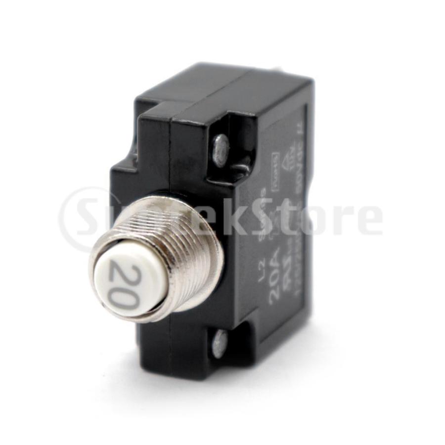 クイックコネクト端子 ブラック防水ボタンカバー付き20アンペアdcサーマルサーキットブレーカ 52024474 Stkショップ 通販 Yahoo ショッピング