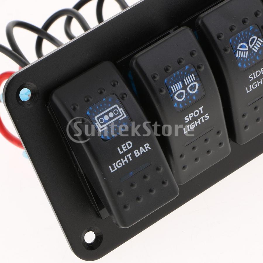 6一団のロッカーのリセットスイッチパネル12 / 24Vの遮断器車の海洋のボート