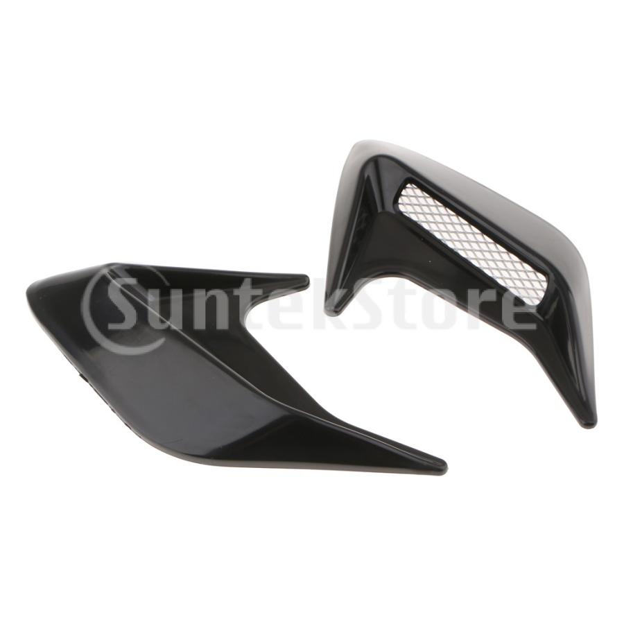 3d車のサメのえらシミュレーション空気の流れの吸気口サイドフェンダーステッカー黒 Stkショップ 通販 Yahoo ショッピング